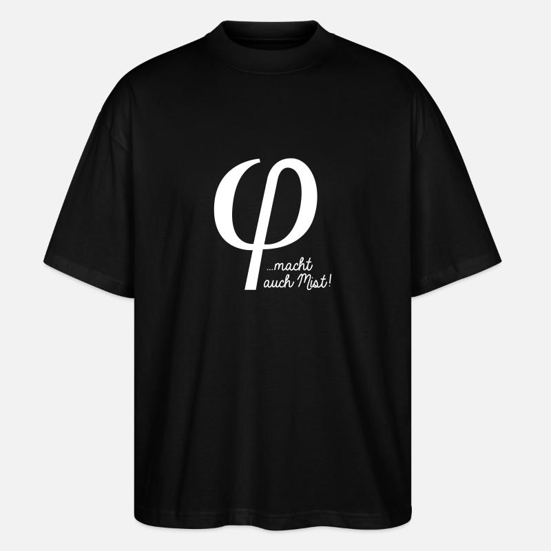 klein phi macht auch Mist - T-shirt bio Blaster 2.0 coupe oversize Stanley/Stella Unisexe - noir
