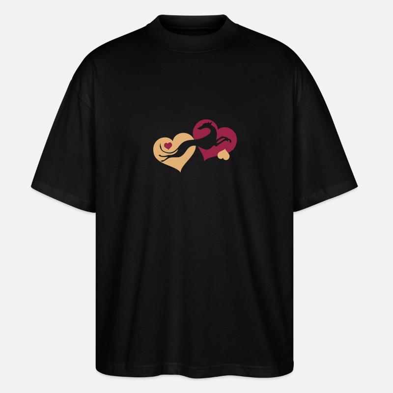 levrier_valentin2 - Stanley/Stella Oversized Unisex Bio T-Shirt Blaster 2.0 - Schwarz