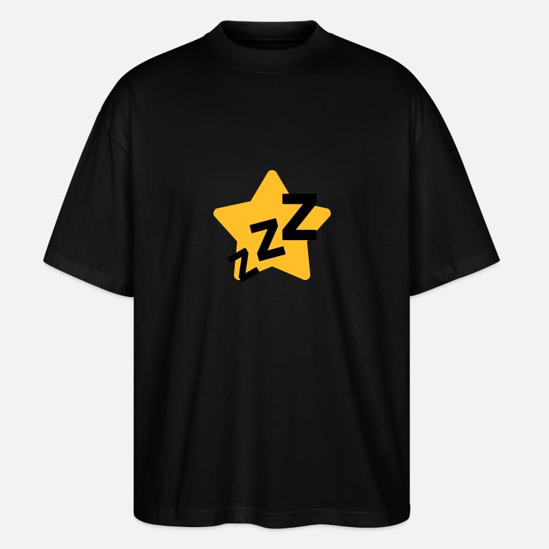 Schnarchen / Schnarcher / Schlaf / Schnarcherin - Stanley/Stella Oversized Unisex Bio T-Shirt Blaster 2.0 - Schwarz