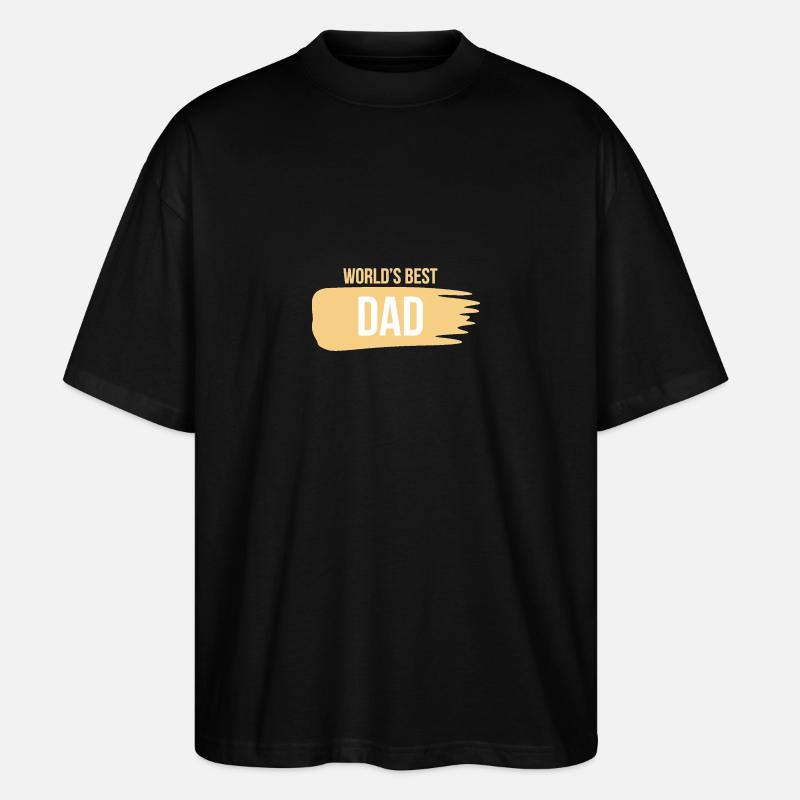 Le meilleur papa du monde - T-shirt bio Blaster 2.0 coupe oversize Stanley/Stella Unisexe - noir