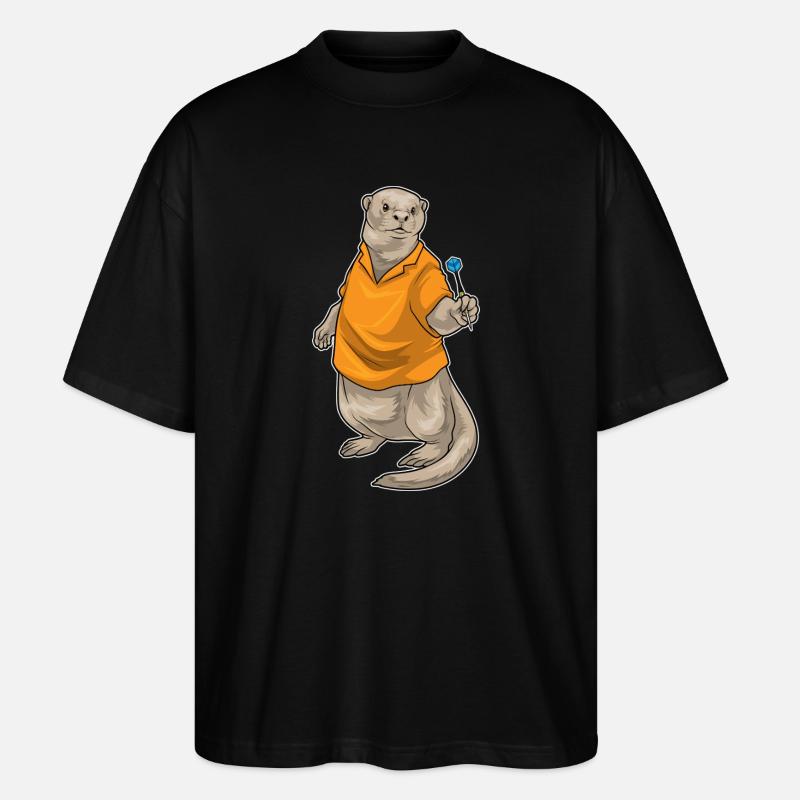 Loutre Dart Dartpfeil - T-shirt bio Blaster 2.0 coupe oversize Stanley/Stella Unisexe - noir