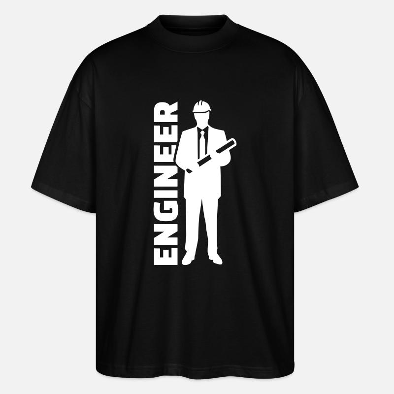 Ingenieur - Stanley/Stella Oversized Unisex Bio T-Shirt Blaster 2.0 - Schwarz