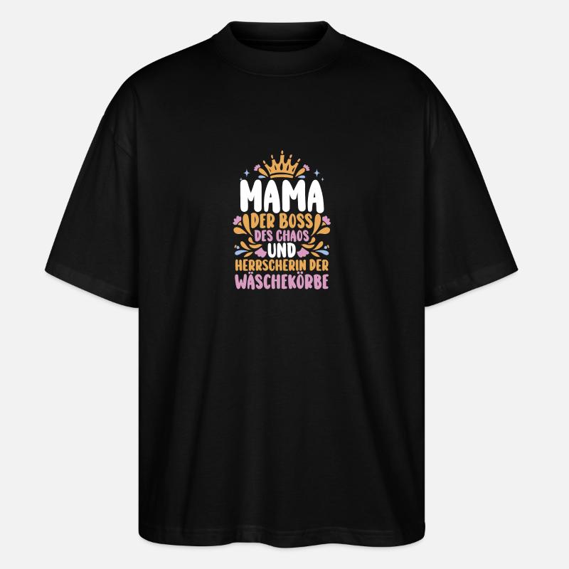 Mutter Mama - Stanley/Stella Oversized Unisex Bio T-Shirt Blaster 2.0 - Schwarz