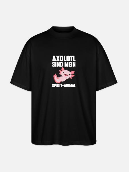 Axolotl - T-shirt bio Blaster 2.0 coupe oversize Stanley/Stella Unisexe - noir