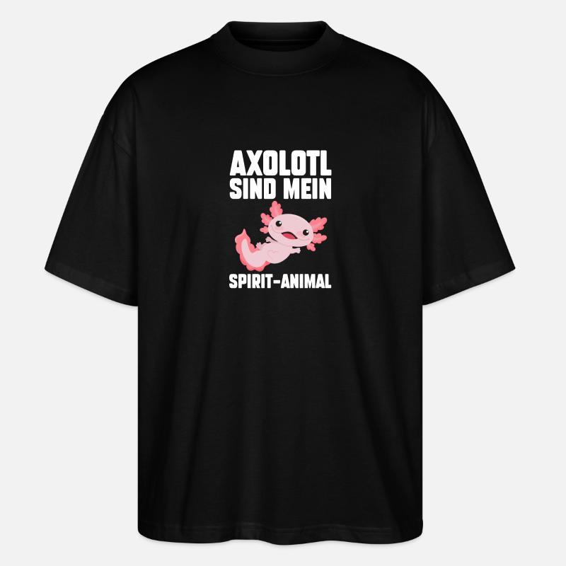 Axolotl - T-shirt bio Blaster 2.0 coupe oversize Stanley/Stella Unisexe - noir