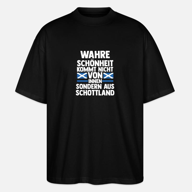 Ecossais Ecosse Ecosse Ecosse - T-shirt bio Blaster 2.0 coupe oversize Stanley/Stella Unisexe - noir