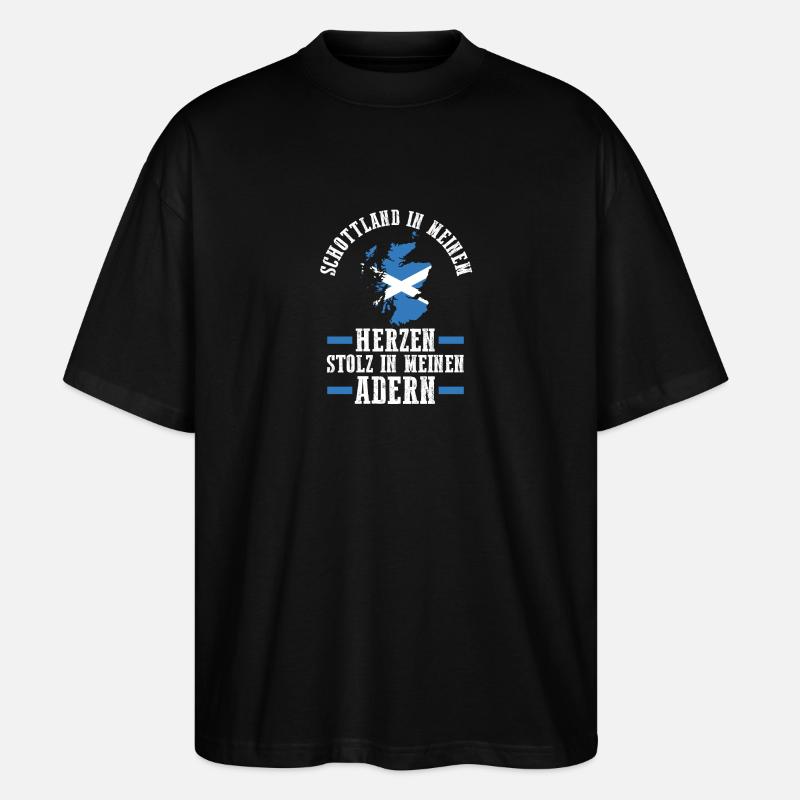 Schotten Schottisch Schottland - Stanley/Stella Oversized Unisex Bio T-Shirt Blaster 2.0 - Schwarz