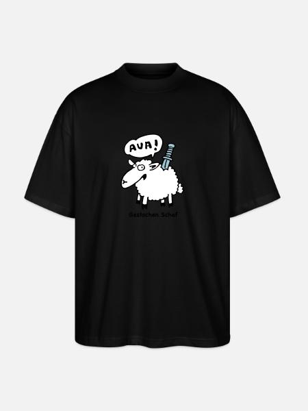 gestochen_schaf - Stanley/Stella Oversized Unisex Organic T-shirt Blaster 2.0 - black