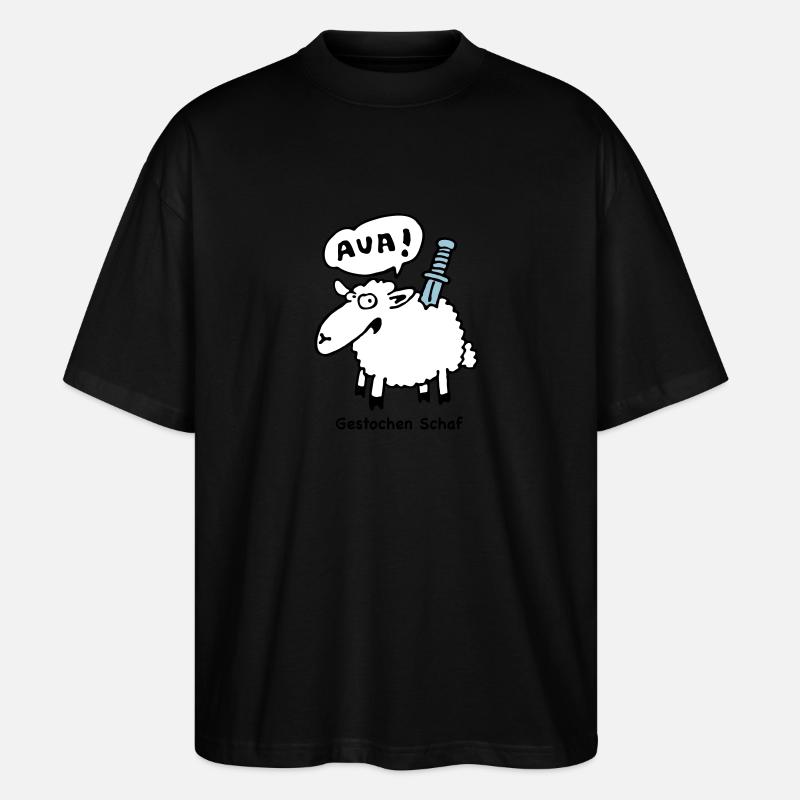 gestochen_schaf - T-shirt bio Blaster 2.0 coupe oversize Stanley/Stella Unisexe - noir
