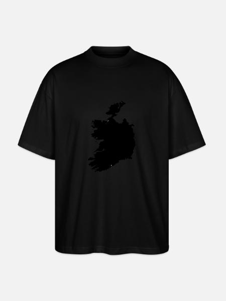 Ireland map - Stanley/Stella Oversized Unisex Organic T-shirt Blaster 2.0 - black