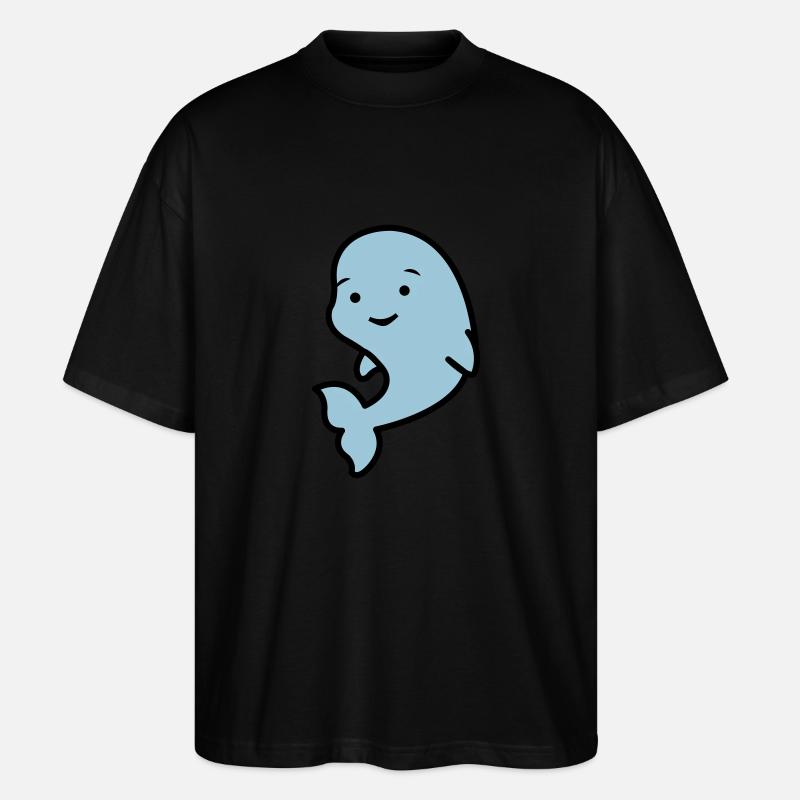 suesser_delfin_02 - Stanley/Stella Oversized Unisex Bio T-Shirt Blaster 2.0 - Schwarz