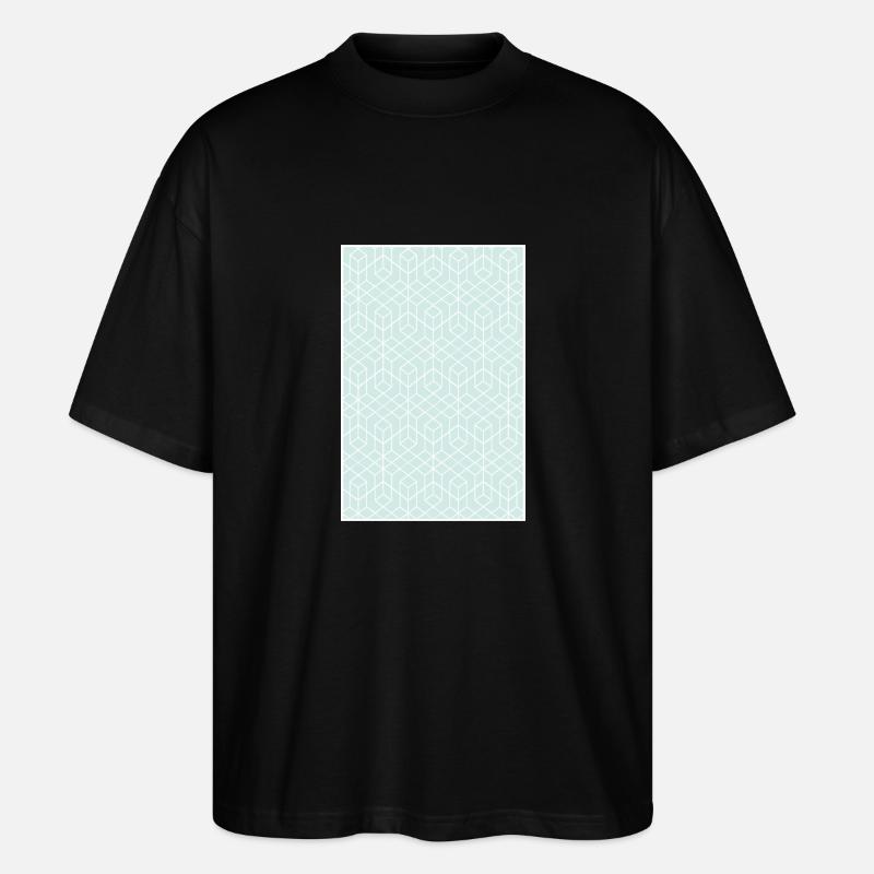 pattern_nr1_kl - Stanley/Stella Oversized Unisex Organic T-shirt Blaster 2.0 - black