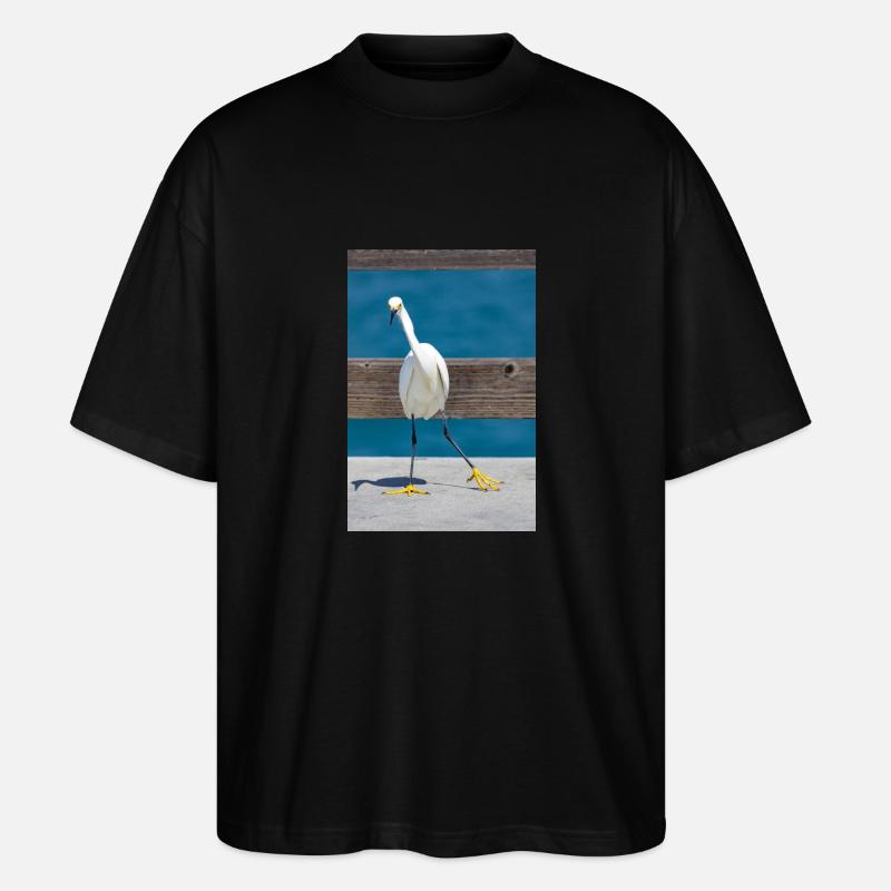 Schmuckreiher - Stanley/Stella Oversized Unisex Bio T-Shirt Blaster 2.0 - Schwarz