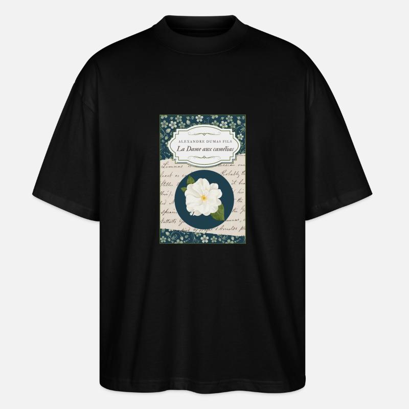 Die Dame der Kamelien - Stanley/Stella Oversized Unisex Bio T-Shirt Blaster 2.0 - Schwarz