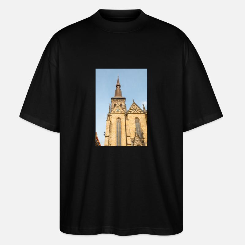 Marienkirche Osnabrück - Stanley/Stella Oversized Unisex Bio T-Shirt Blaster 2.0 - Schwarz