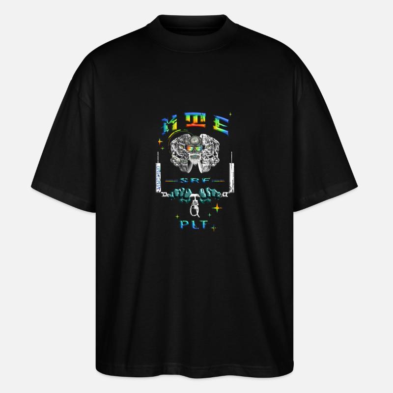 Kitesurfpilot - Stanley/Stella Oversized Unisex Bio T-Shirt Blaster 2.0 - Schwarz