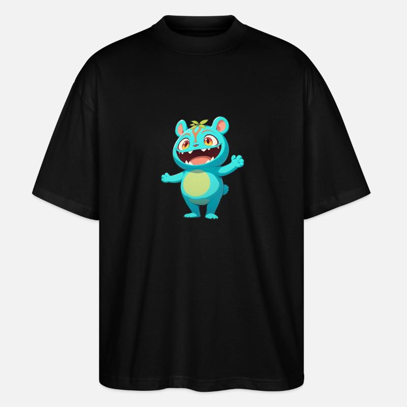 Waldmonster 0790892 - Stanley/Stella Oversized Unisex Bio T-Shirt Blaster 2.0 - Schwarz