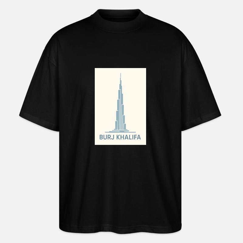 Burj Khalifa - Stanley/Stella Oversized Unisex Bio T-Shirt Blaster 2.0 - Schwarz