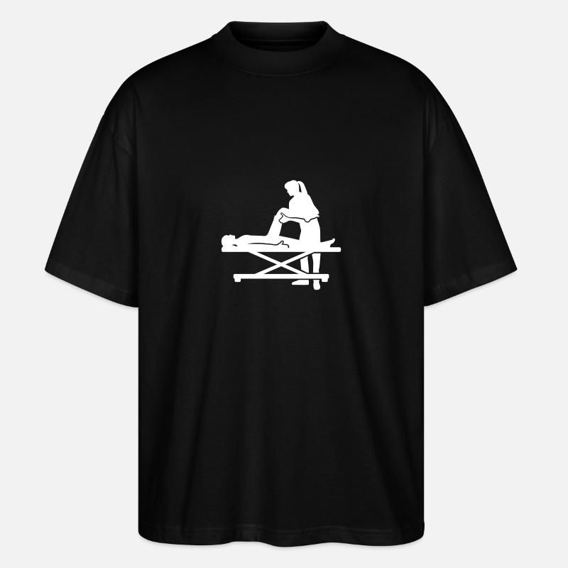 Physiotherapeutin - Stanley/Stella Oversized Unisex Bio T-Shirt Blaster 2.0 - Schwarz