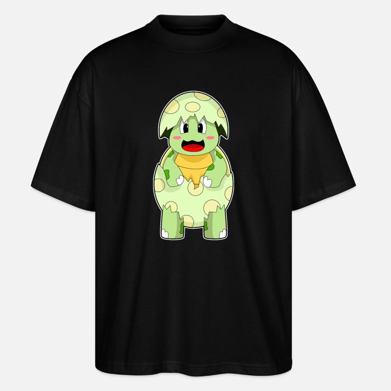 Turtle Eggshell - Stanley/Stella Oversized Unisex Organic T-shirt Blaster 2.0 - black