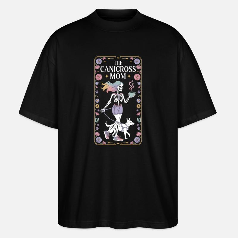 Canicross - Stanley/Stella Oversized Unisex Bio T-Shirt Blaster 2.0 - Schwarz