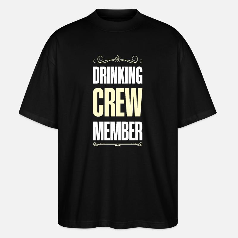 Drinking Crew - Stanley/Stella Oversized Unisex Organic T-shirt Blaster 2.0 - black