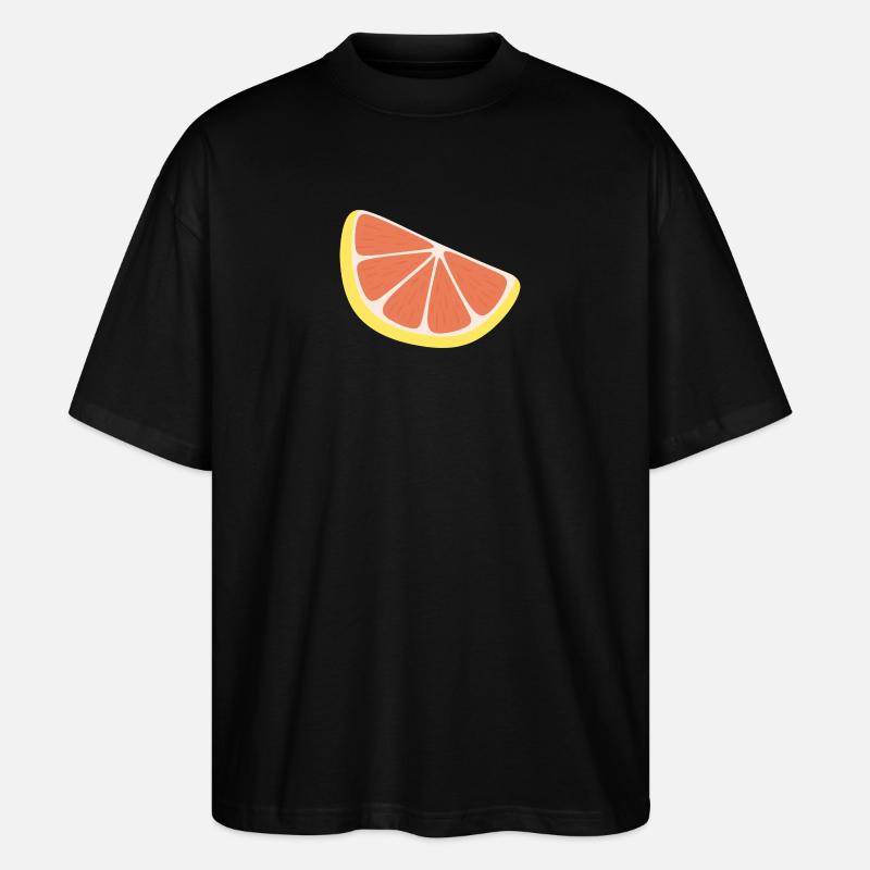 Grapefruit-Scheibe - Stanley/Stella Oversized Unisex Bio T-Shirt Blaster 2.0 - Schwarz