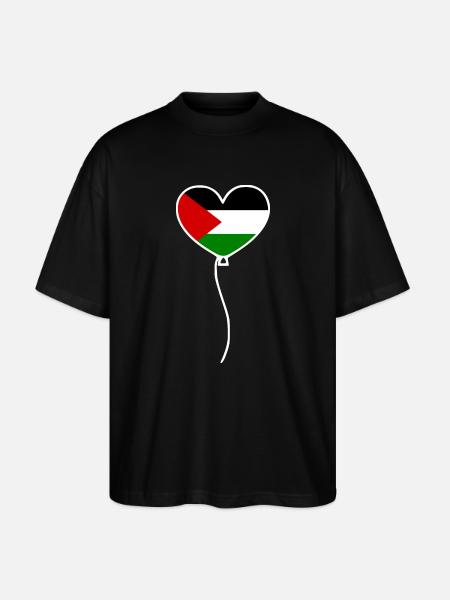 Free palestine - Stanley/Stella Oversize Unisex Øko T-shirt Blaster 2.0 - sort