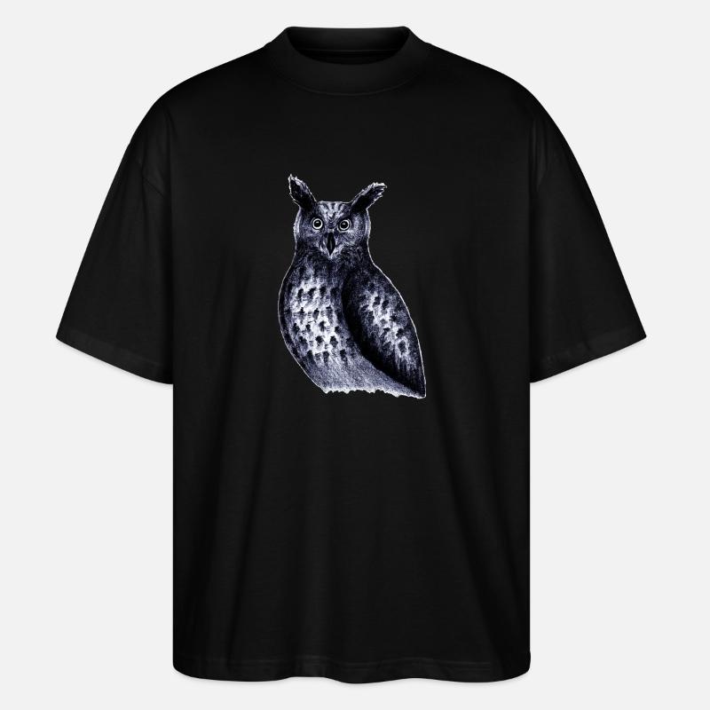 Vögel der Nacht - Stanley/Stella Oversized Unisex Bio T-Shirt Blaster 2.0 - Schwarz