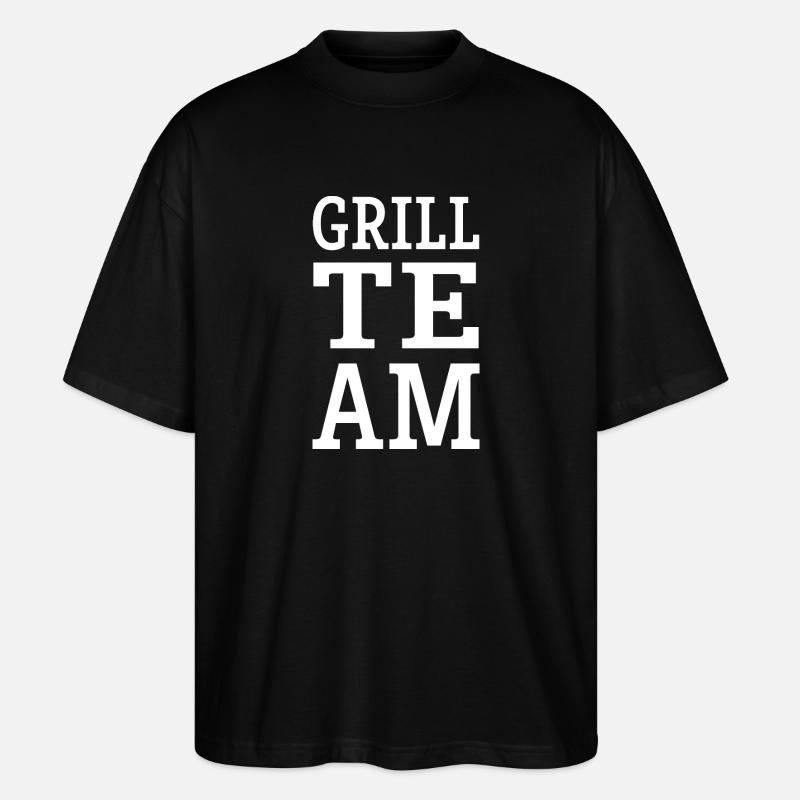 L’équipe Grill - T-shirt bio Blaster 2.0 coupe oversize Stanley/Stella Unisexe - noir