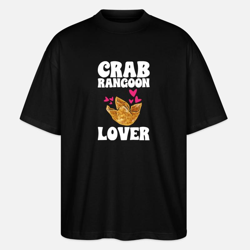 Krabben Rangoon Crab Rangoon - Stanley/Stella Oversized Unisex Bio T-Shirt Blaster 2.0 - Schwarz