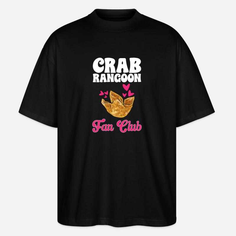 Krabben Rangoon Crab Rangoon - Stanley/Stella Oversized Unisex Bio T-Shirt Blaster 2.0 - Schwarz