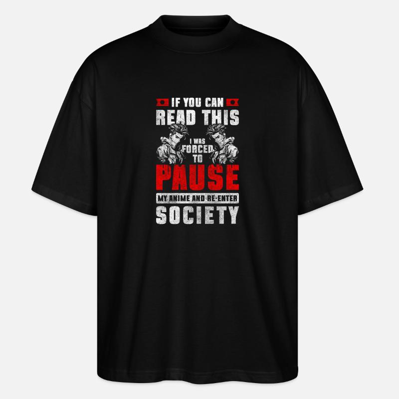 Japan Convention Nerds Süß - Stanley/Stella Oversized Unisex Bio T-Shirt Blaster 2.0 - Schwarz