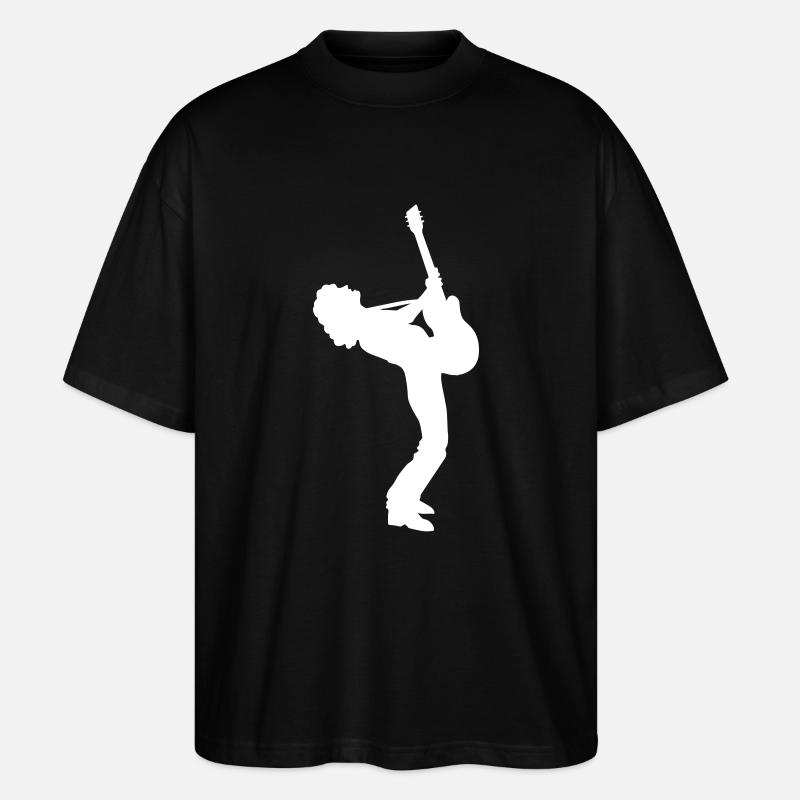 guitar player - Stanley/Stella Oversized Unisex Bio T-Shirt Blaster 2.0 - Schwarz