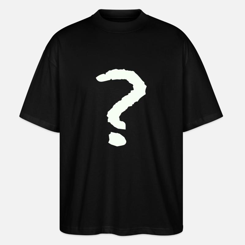 Fragezeichen - Stanley/Stella Oversized Unisex Bio T-Shirt Blaster 2.0 - Schwarz