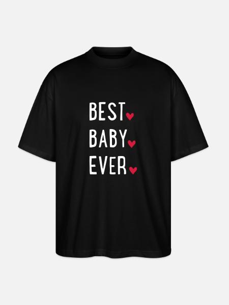 Best baby - Stanley/Stella Oversized Unisex Organic T-shirt Blaster 2.0 - black