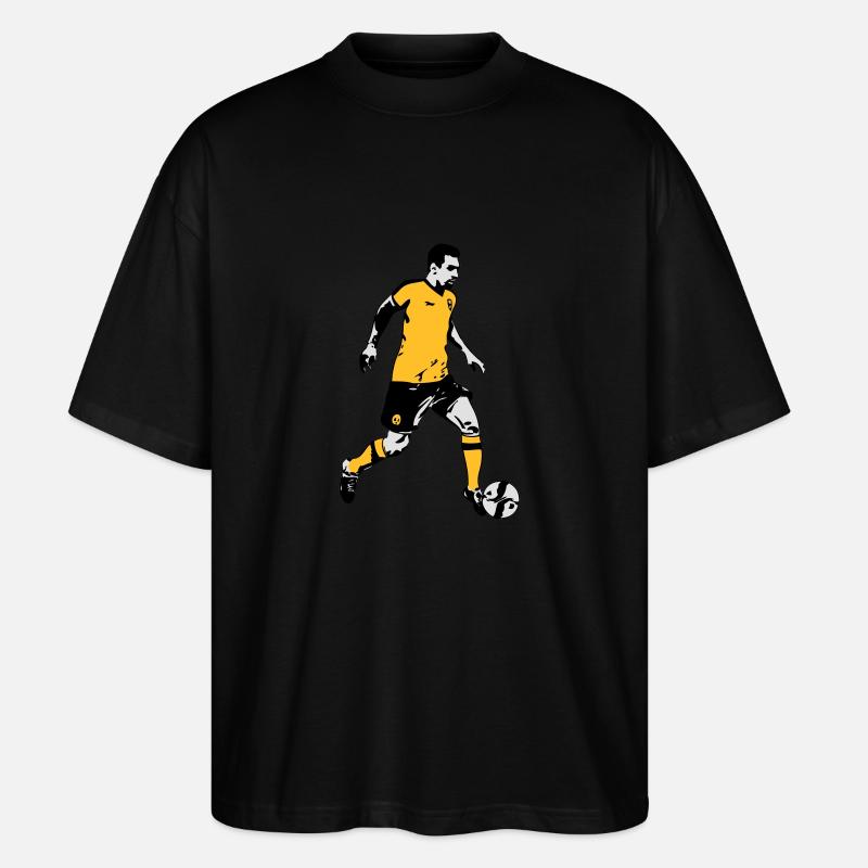 Fussball - Soocer - Stanley/Stella Oversized Unisex Bio T-Shirt Blaster 2.0 - Schwarz