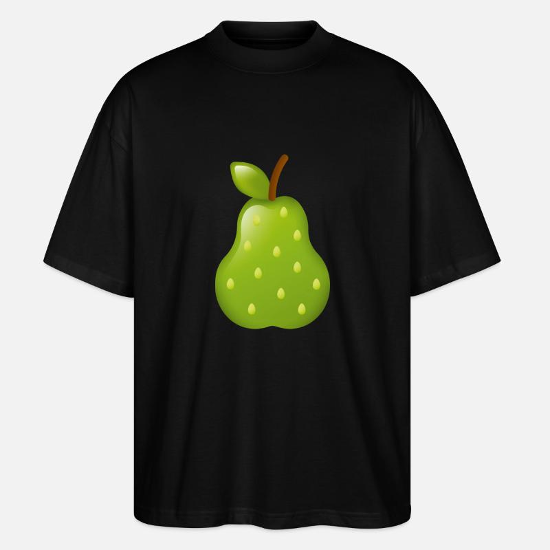 Smiley Pear - Stanley/Stella Oversized Unisex Bio T-Shirt Blaster 2.0 - Schwarz