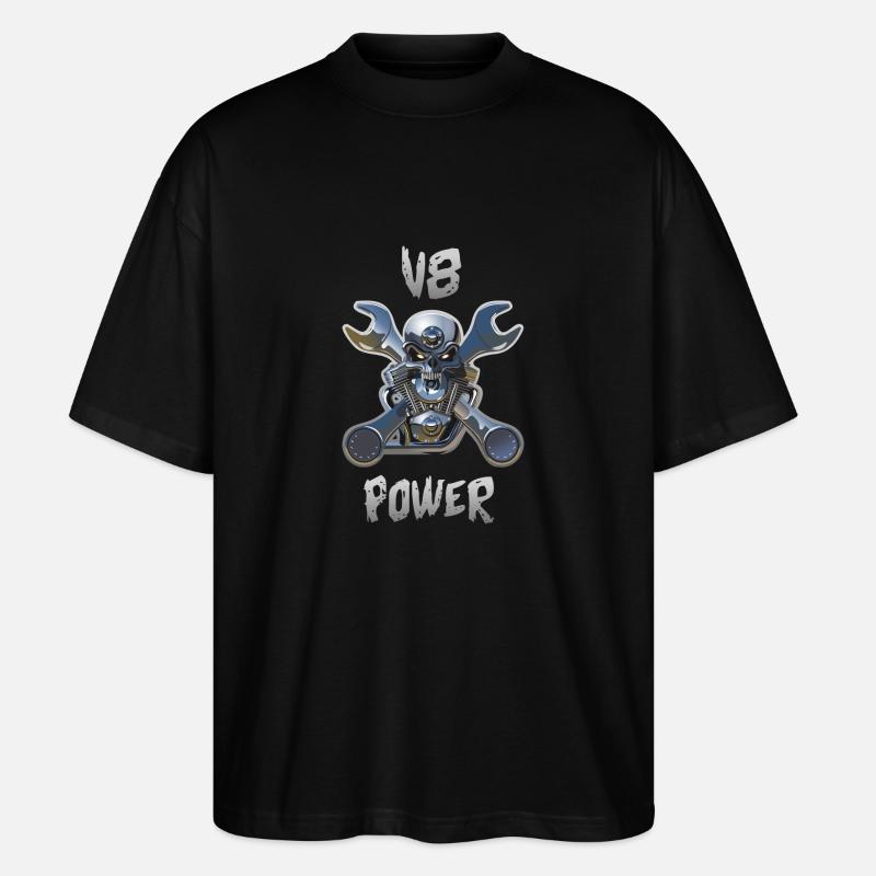 Motor V8 Power - Stanley/Stella Oversized Unisex Bio T-Shirt Blaster 2.0 - Schwarz
