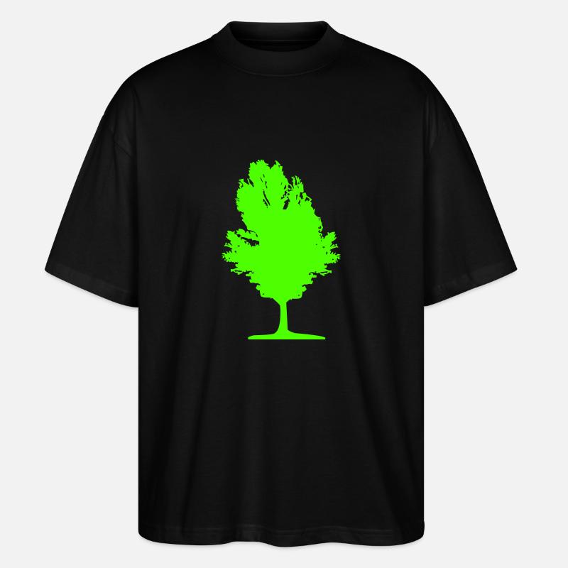 baum 01 - Stanley/Stella Oversized Unisex Bio T-Shirt Blaster 2.0 - Schwarz