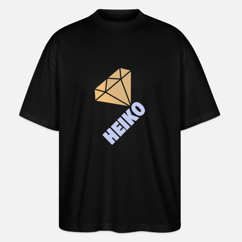 Gift for Heiko - Stanley/Stella Oversized Unisex Organic T-shirt Blaster 2.0 - black