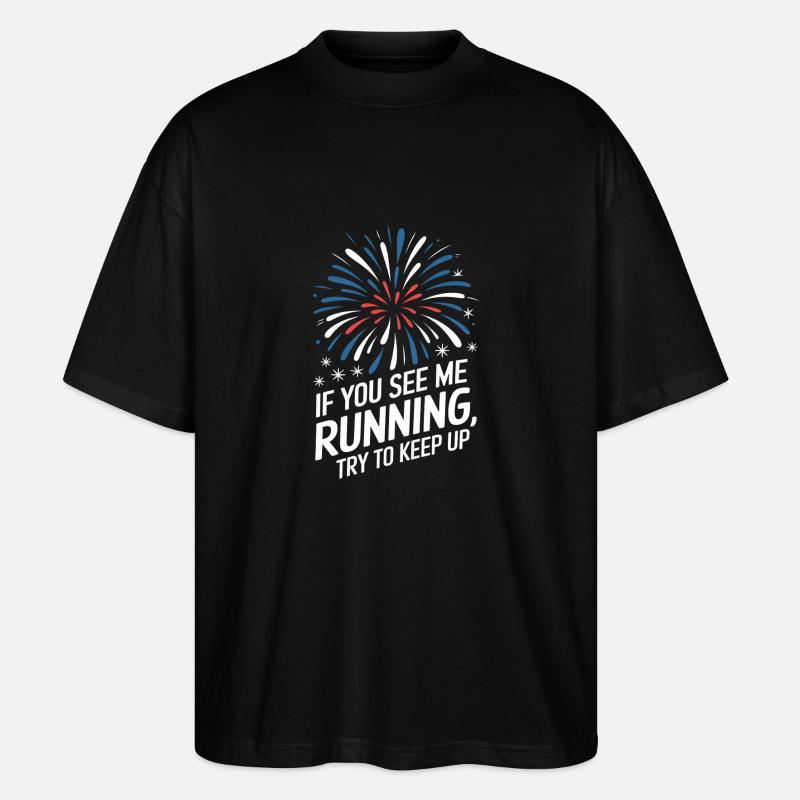 Pyrotechnics Fireworks Pyrotechnics - Stanley/Stella Oversized Unisex Organic T-shirt Blaster 2.0 - black