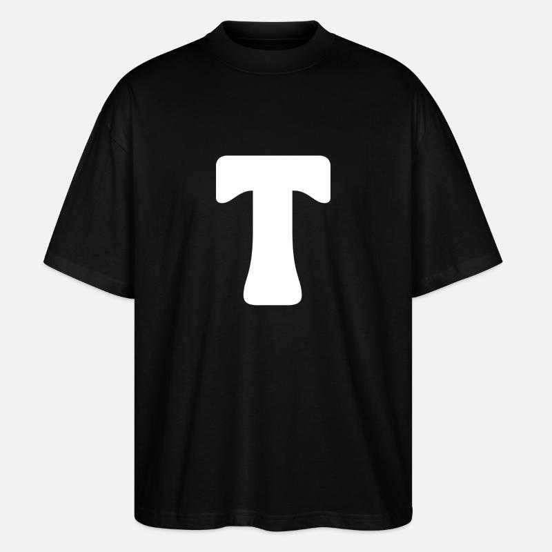 T - Stanley/Stella Oversized Unisex Bio T-Shirt Blaster 2.0 - Schwarz
