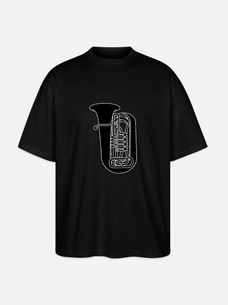 TUBA brass 2 - Stanley/Stella Oversized Unisex Organic T-shirt Blaster 2.0 - black