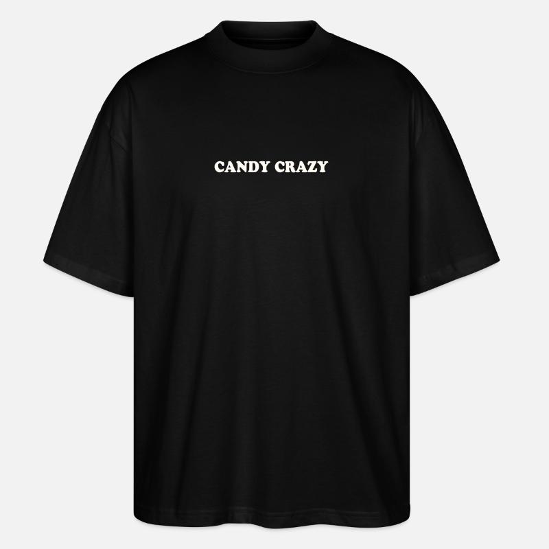CANDY CRAZY - Stanley/Stella Oversized Unisex Organic T-shirt Blaster 2.0 - black