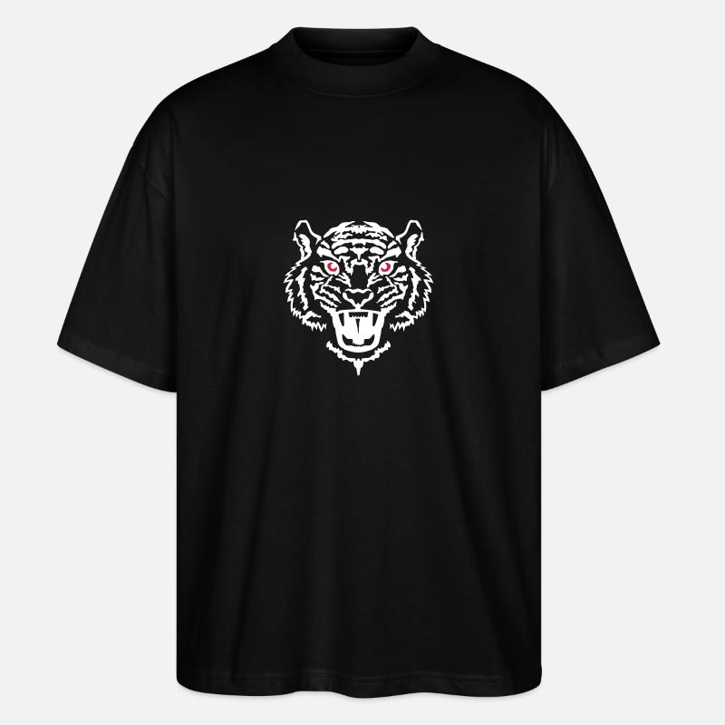 Tiger - Stanley/Stella Oversized Unisex Bio T-Shirt Blaster 2.0 - Schwarz