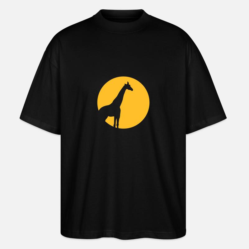 Giraffe - Stanley/Stella Oversized Unisex Bio T-Shirt Blaster 2.0 - Schwarz
