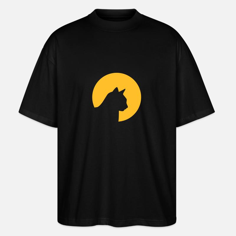 Katze - Stanley/Stella Oversized Unisex Bio T-Shirt Blaster 2.0 - Schwarz