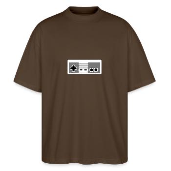 Controller - Stanley/Stella Oversized Unisex Organic T-shirt Blaster 2.0 - mocha - Front - Alina (178cm) & Michal (187cm)