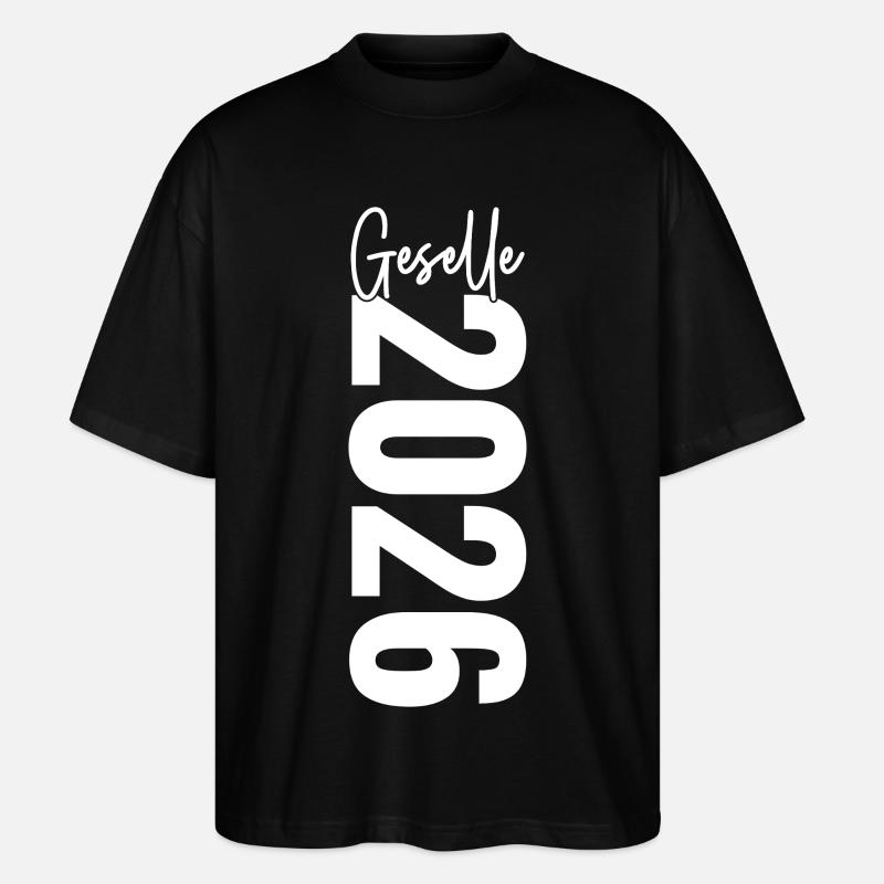 Geselle 2026 - Stanley/Stella Oversized Unisex Bio T-Shirt Blaster 2.0 - Schwarz
